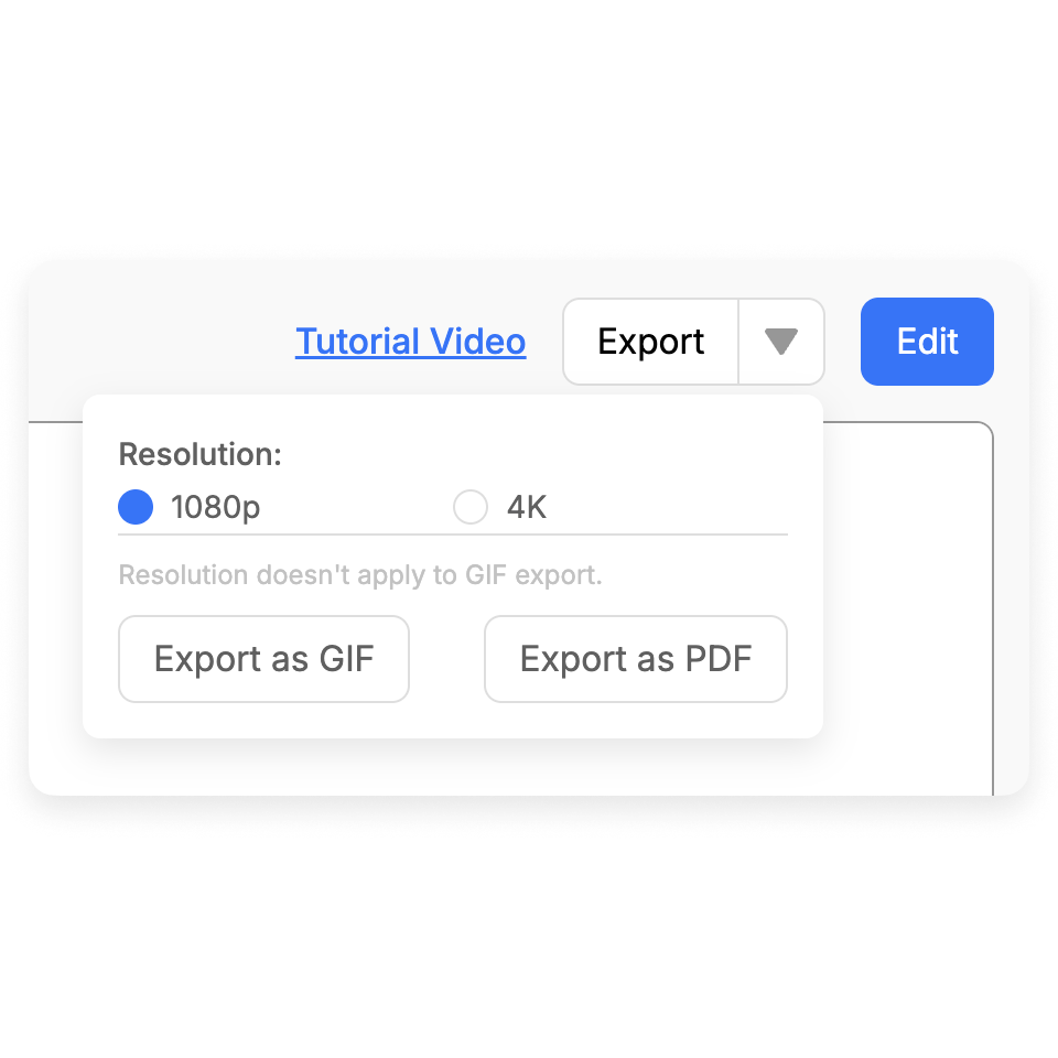 how‑to video guides for universities – export as video, GIF, or PDF for your LMS